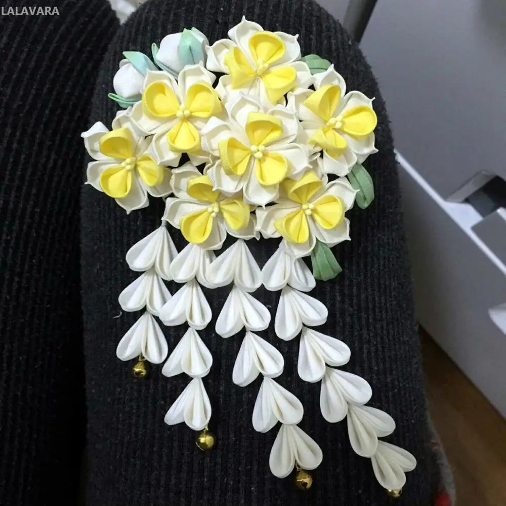 LALAVARA-handmade-Japanese-traditional-Hair-Kanzashi-daffodils-hair-combs-girls-bridal-hair-accessories (1)