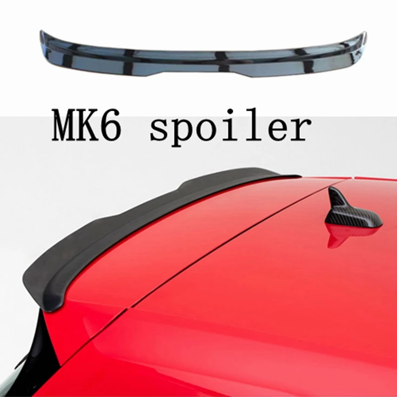 

for Volkswagen GOLF MK6 R20 spoiler 2010-2013 GOLF 6 spoiler quality ABS material rear wing color rear