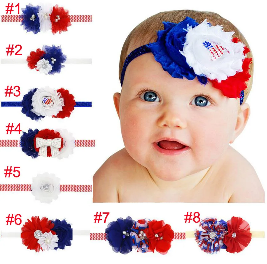 8 Design American Headband 4th Of July Headband USA Turban Headbands