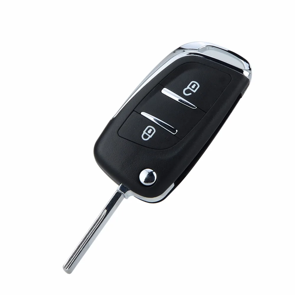 for Citroen C2 C3 C4 PICASSO Car 2 button remote cover flip key 433MHz