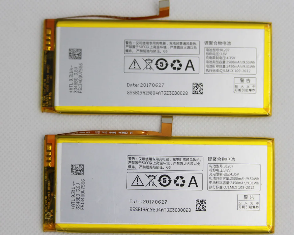 2 шт./лот Мобильный телефон батарея BL207 для LENOVO K900 внутренняя Замена 3 8 v 2500mah