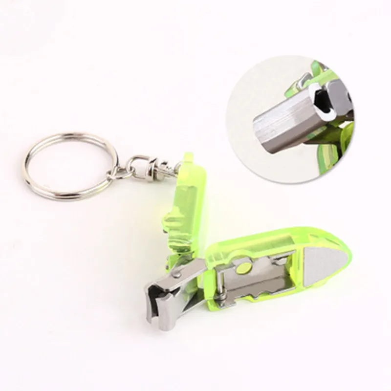 

Portable Nail Clipper Pocket Cute Cutter Professional Stainless Steel Clipper Travel Folding Keychain Finger Nail Art Trimmer