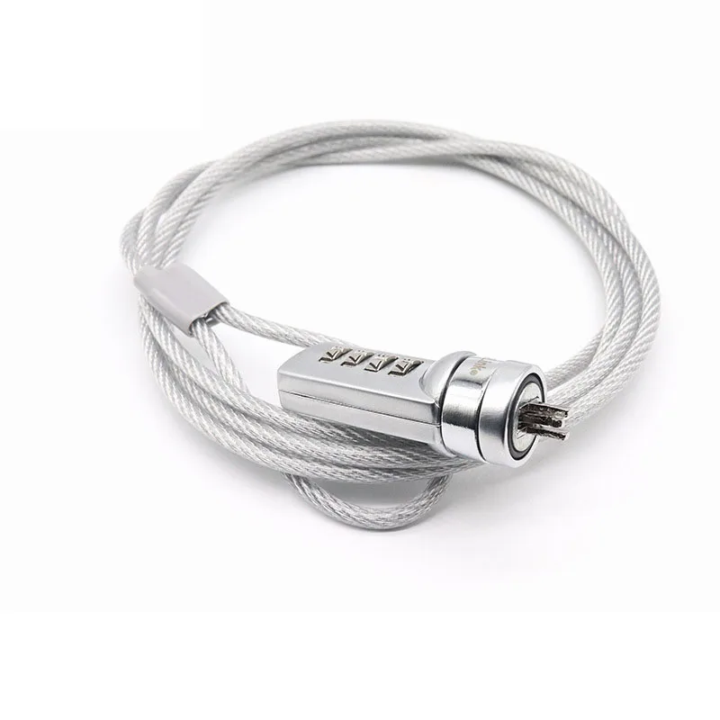 

Lock 4 Digital Computer Thumb Roll Lock Security Password Anti-theft Chain For Laptop Notebook PC