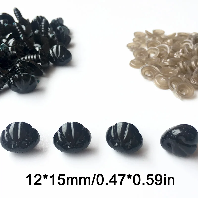 Doll Accessories Plastic Safety Noses For Teddy Bear Doll 100pcs/bag