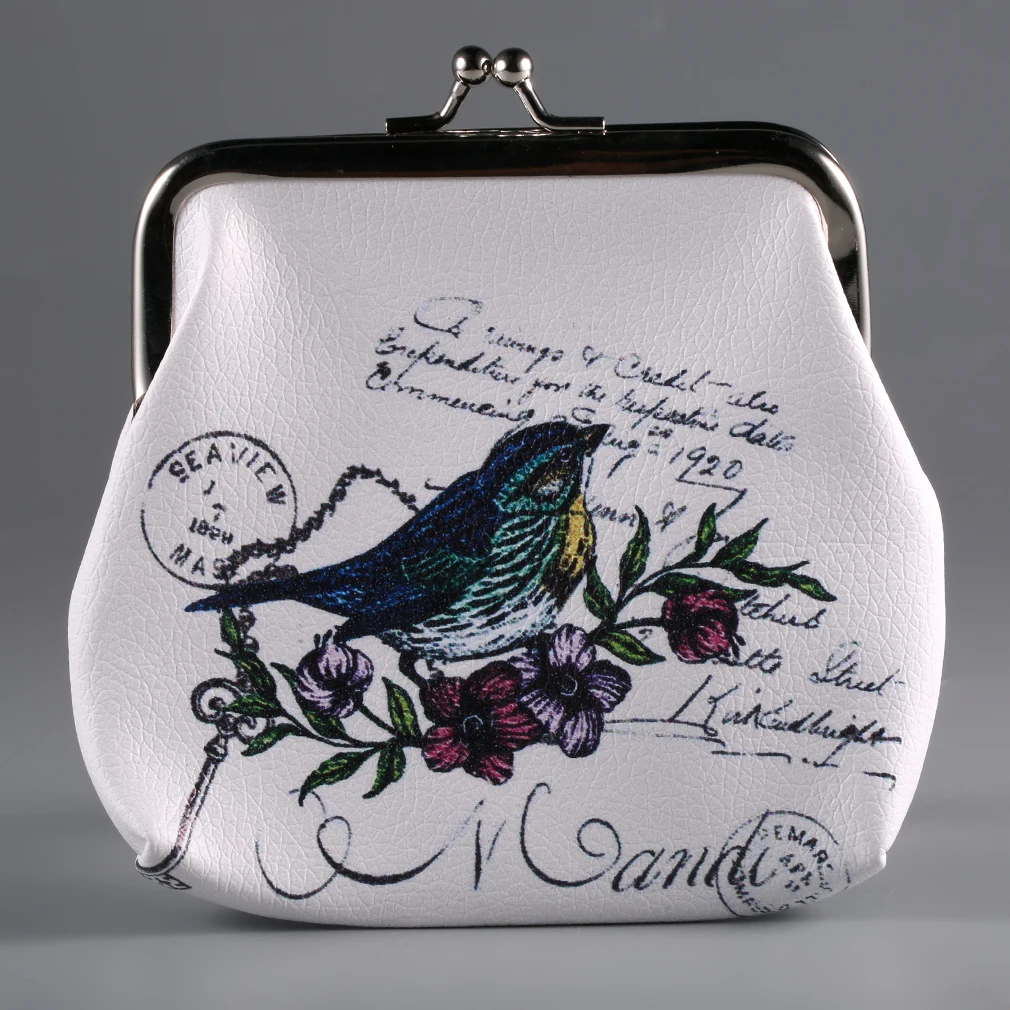 

Fashion New Coin Purse Women Sheer PU Leather Animals Elephant Wallet Card Holder Coin Purse Clutch Handbag worldwide sale