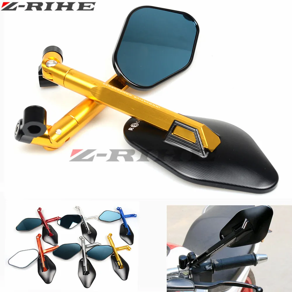 

Motorcycle Mirrors motorbike moto CNC Rearview side Mirror Aluminum For kawasaki z800 z1000 yamaha r1 r3 r6 r15 r25 mt-07 mt-09
