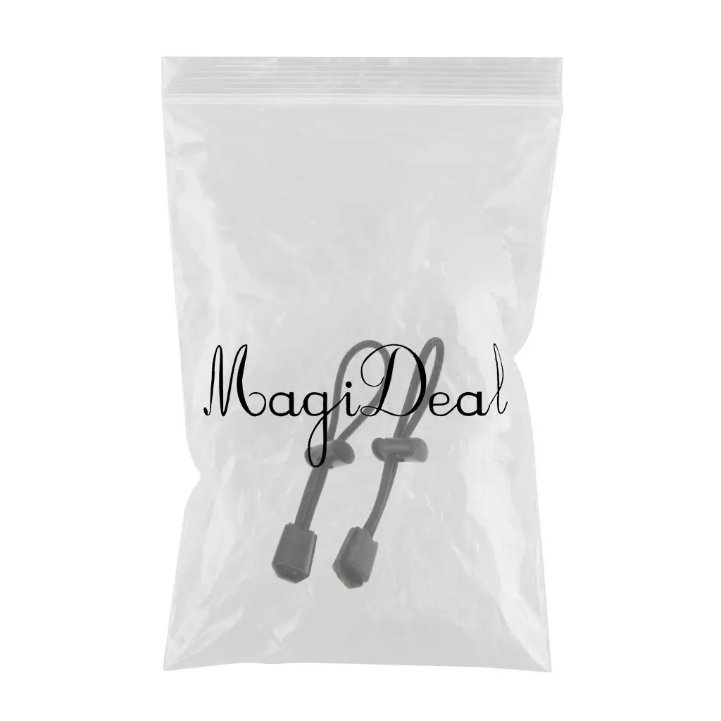 MagiDeal 2pcs/set Securing Fixing Hiking Stick Walking Pole Elastic Cord for Mountaineering Backpack Hiking Stick Holder
