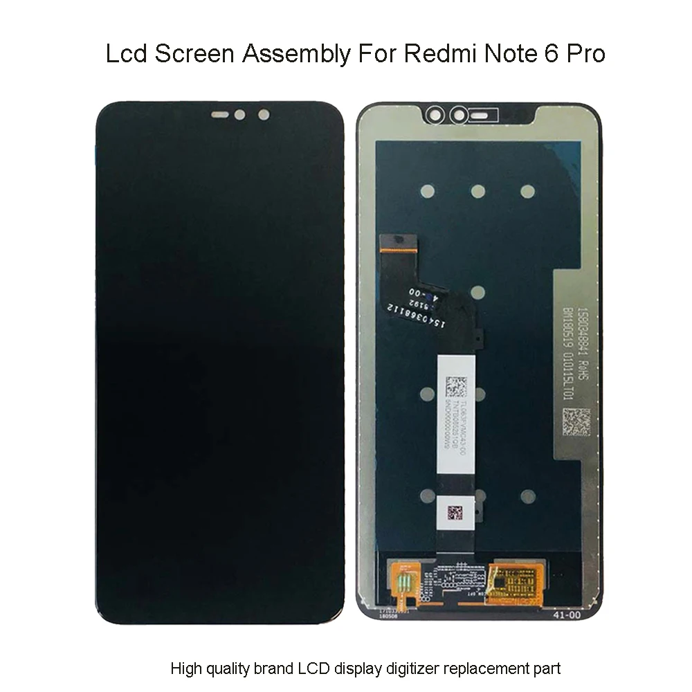 

6.26"LCD For Xiaomi Redmi Note 6 Pro LCD Touch Screen Display Digitizer Assembly For Redmi Note 6 Pro LCD