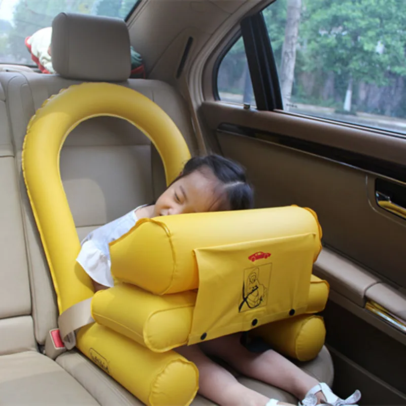 PVC Car Inflatable Children Seat Travel Portable Infant Safety Cushion Folding General Inflatable Kids Car Safety Seat Liner