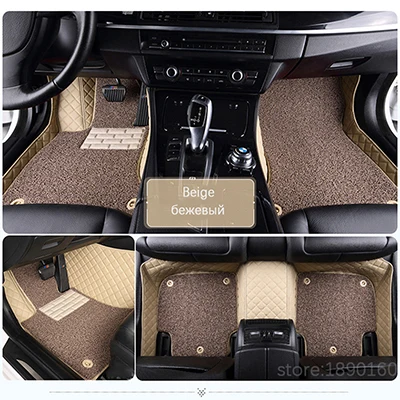 Пользовательские автомобильные коврики для Защитные чехлы для сидений, сшитые специально для Toyota Corolla Camry Rav4 Auris Prius Yalis Avensis Alphard 4runner Hilux highlander sequoia corwn - Название цвета: Beige