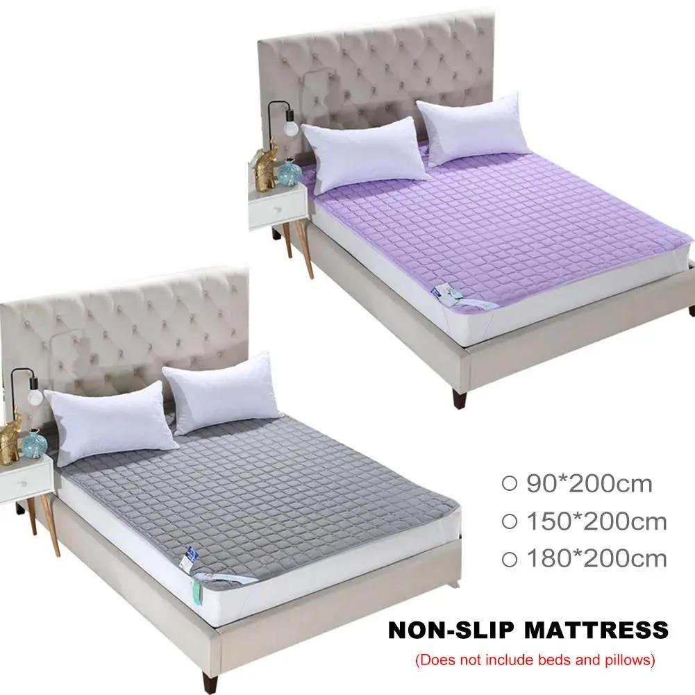 

Nonslip Mattress Washable Summer Thin Mattress Polyester Daily Use Bed Mat Mattress Topper Home Textile for Four Seasons 20E