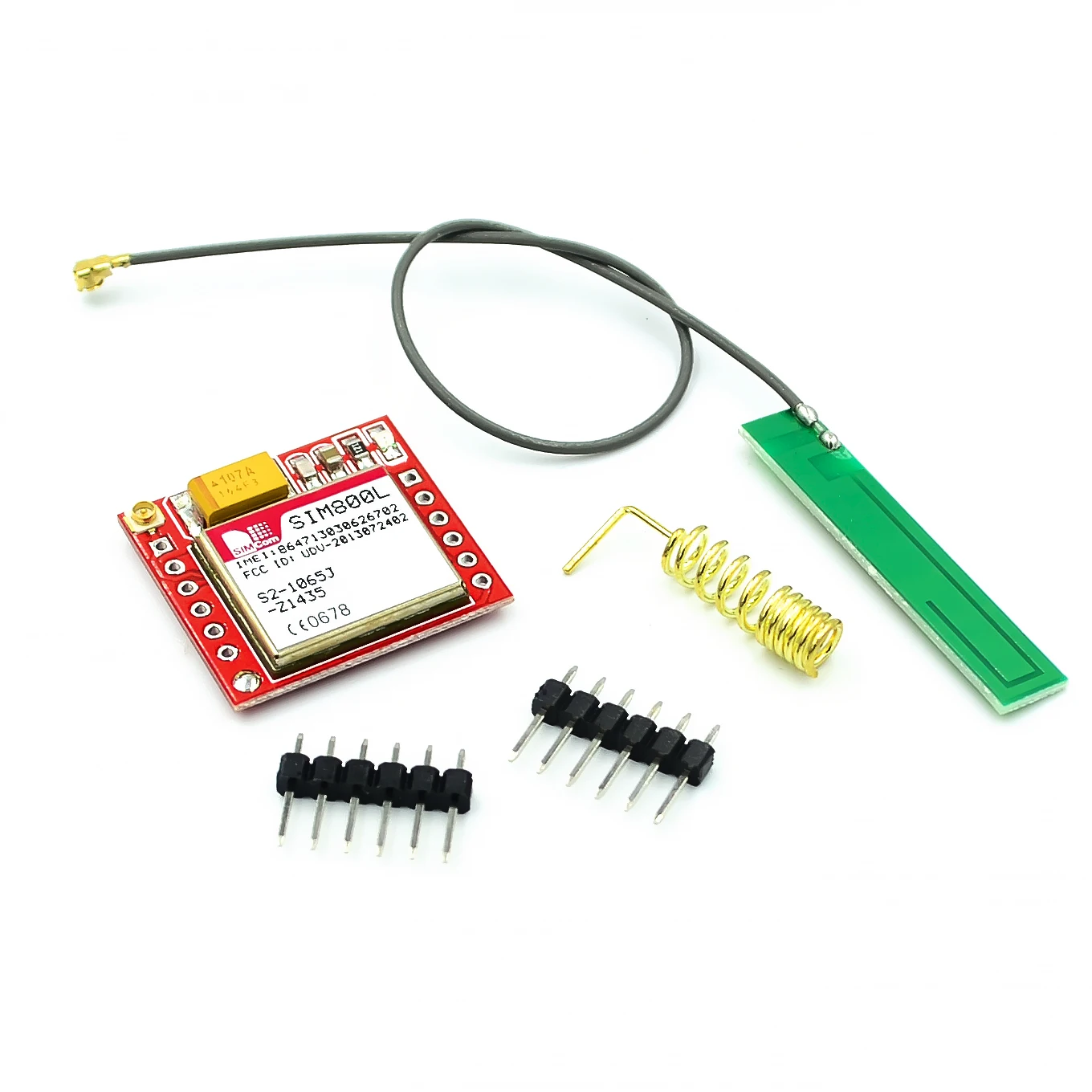 

10SETS/LOT Smallest SIM800L GPRS GSM Module MicroSIM Card Core BOard Quad-band TTL Serial Port with the antenna