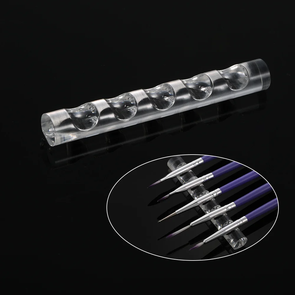 Nail Art Brushes Pen Holder Stand for 5 Grid Nail Art Penholder Rack
