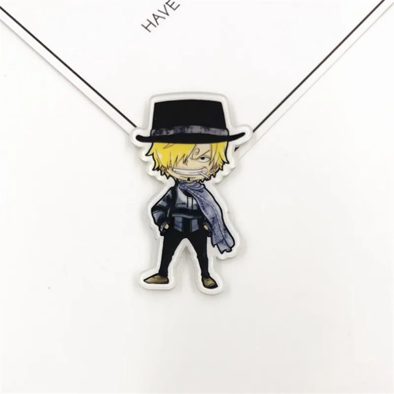 Мультяшный Аниме ONE PIECE бейджи значки on Backpack акриловый значок kawaii pins для женщин