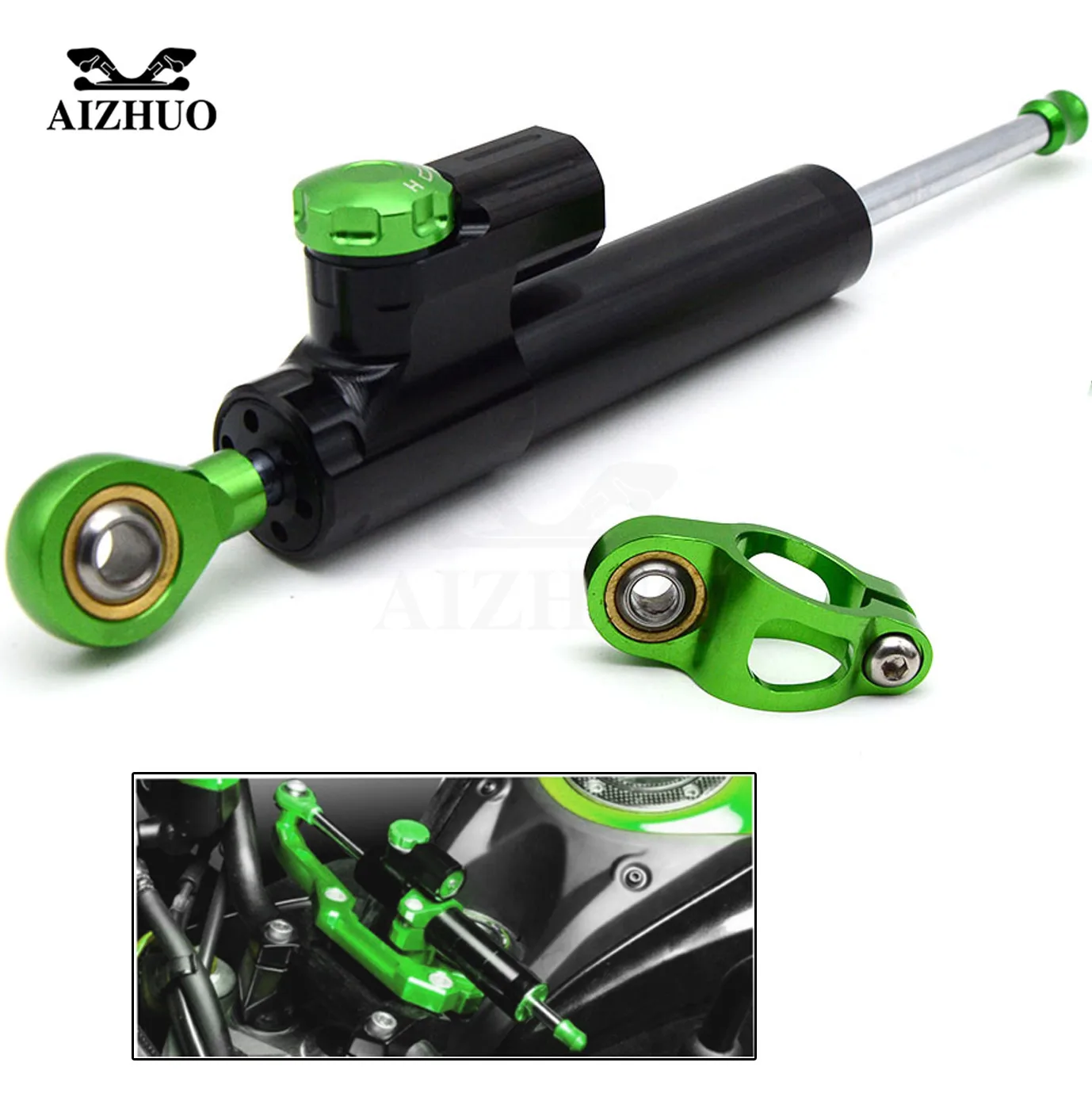 Universal Motorcycle Damper Steering Stabilize Safety Control For KTM KAWASAKI SUZUKI YAMAHA YZFR1 R3 R6 FZ6 GSXR 600 750 1000