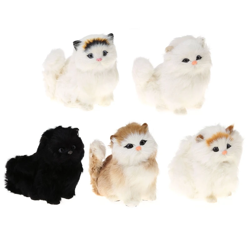 

Cute Plush Meowth Electronic Pet Cat Doll Barking Interactive Cat Birthday Gift