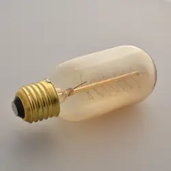 Лампа накаливания Эдисона античный E27 свет 40 W/220 V воспроизведение локальных светильников на T45 Новый