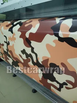 

Brown Camouflage Camo Wing Fender Car Wrap Covering Stickers JDM Wrap Vinyl for Drift Modified Car with air bubble Free