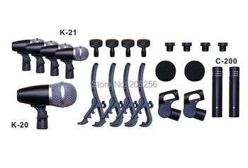 

New Promotions ACEMIC DM-7B Drum Set Series Black Series Drum Kit 7 Microphones drum microphone kits free shipping