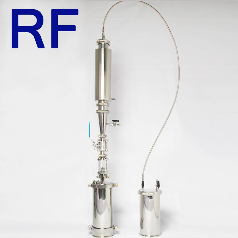 RF 1LB SS304 санитарно нержавеющая сталь мелиорация травяной Dewaxing экстрактор bho, Пассивный/Активный замкнутый цикл системы