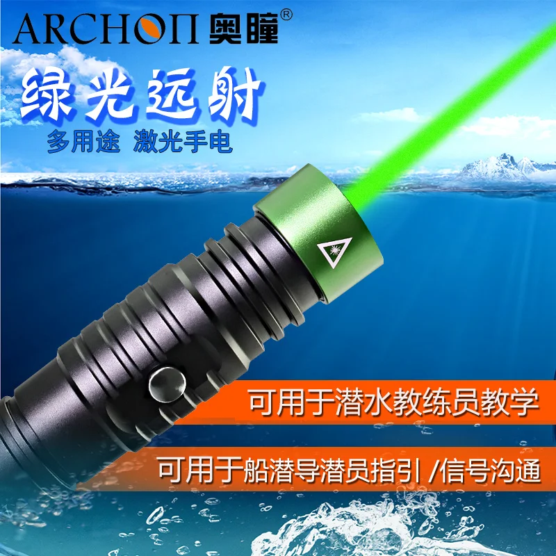 

ARCHON J1 100m Diving Laser Pointer Green Laser Pointers Torch Powerful Led Tactical Laser Lightweight Portable Flashlight