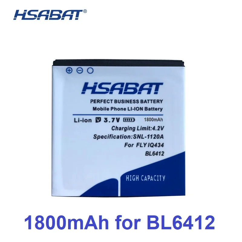 HSABAT Новые 1800mAh BL6412 высококачественные Аккумуляторы для мобильных телефонов Fly IQ434