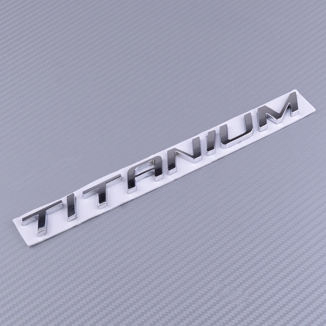 

beler Universal Car Trunk Chrome Badge Decal Emblem Letters Sticker TITANIUM Fit for Ford Mondeo Kuga