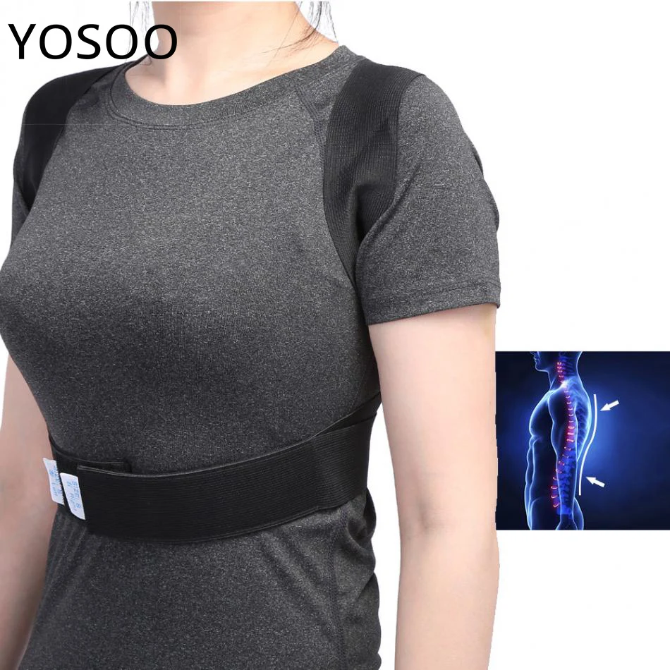Health Care Posture Corrector Upper Back Support Brace Shoulder Belt