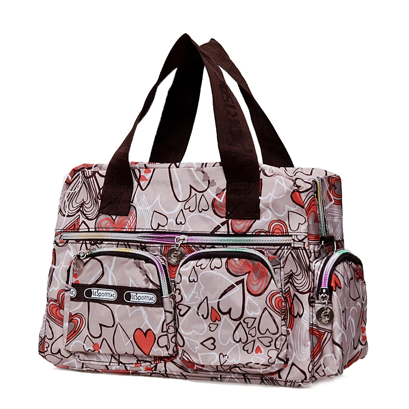 

Women casual fashion print waterproof nylon bag shoulder messenger bag handbags women's size 31 * 22 * 11.5 cm