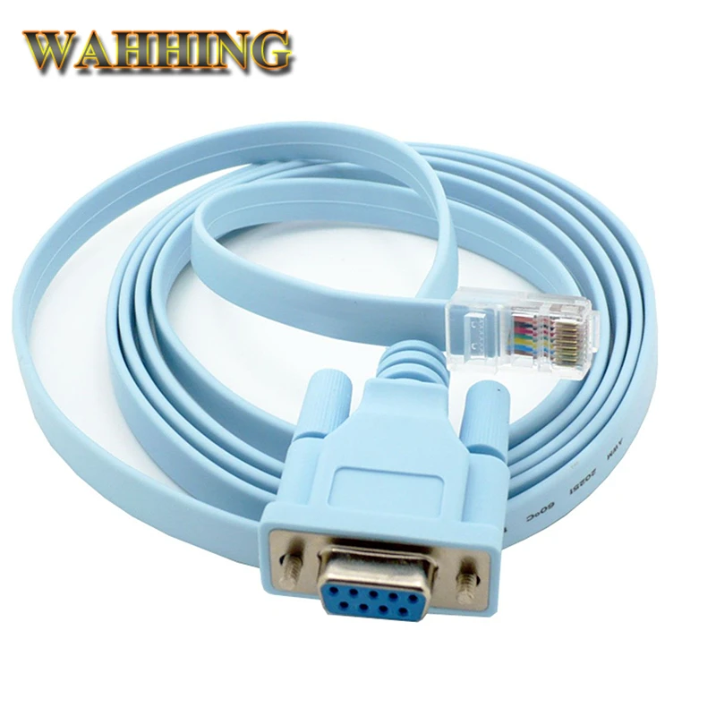 Network RJ45 to RS232 COM Port Serial DB9 Female Router Console Cable