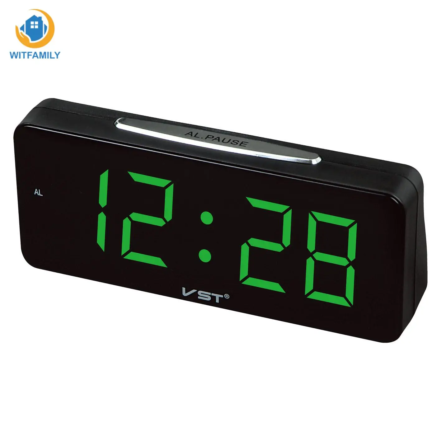 Table Clocks with 1.8 Large Display Home Decor Led Big Numbers Electronic Desktop Clock Digital LED Alarm Clock  AC Power