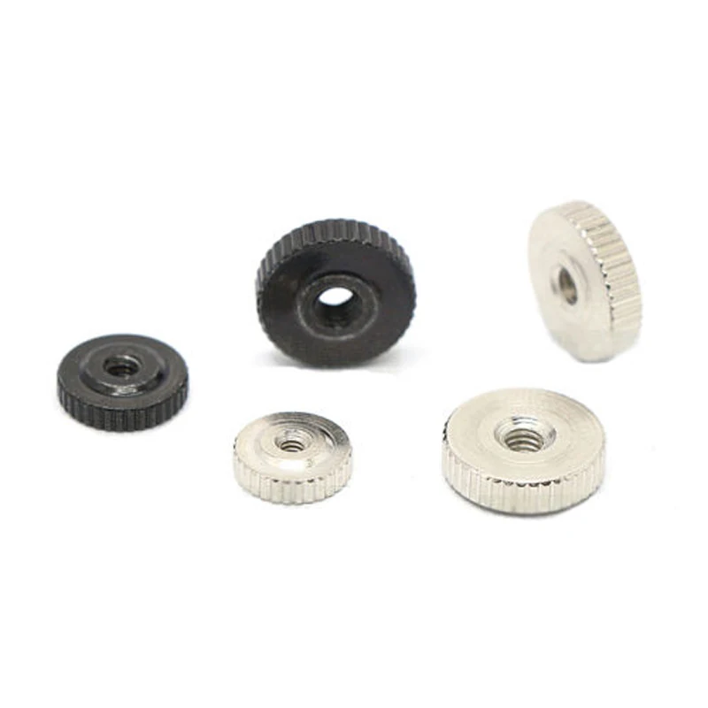 M2 M3 M4 M5 M6 Knurled Thumb Nuts Adjust Nut Round Ruled 6PCSin Nuts