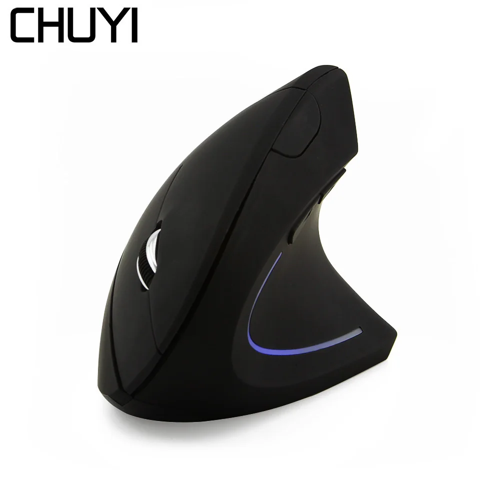 CHUYI 2.4G Wireless Optical Ergonomic Vertical Mouse 800/1200/1600 DPI USB Computer Mice Gaming Mause For PC Gamer Laptop CHUYI 2.4G Wireless Optical Ergonomic Vertical Mouse 800/1200/1600 DPI USB Computer Mice Gaming Mause For PC Gamer Laptop