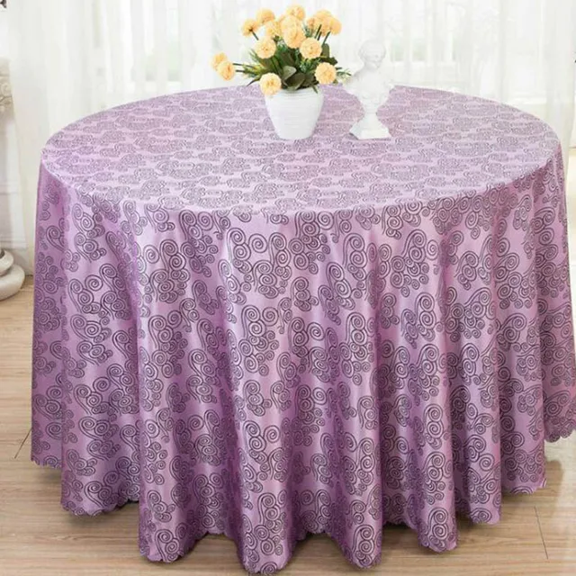BALLE Round Tablecloth Polyester Chinese Style Tablecloths for Buffet