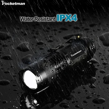 

New Mini LED Flashlight 4000 Lumens Q5/T6 Torch Adjustable Focus Zoom Lamp with 14500 and 18650 Battery