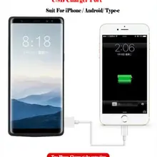 6500 мАч батарея чехол для samsung Galaxy Note 8 умное зарядное устройство чехол для samsung Galaxy Note 8 кронштейн Capa Fundas