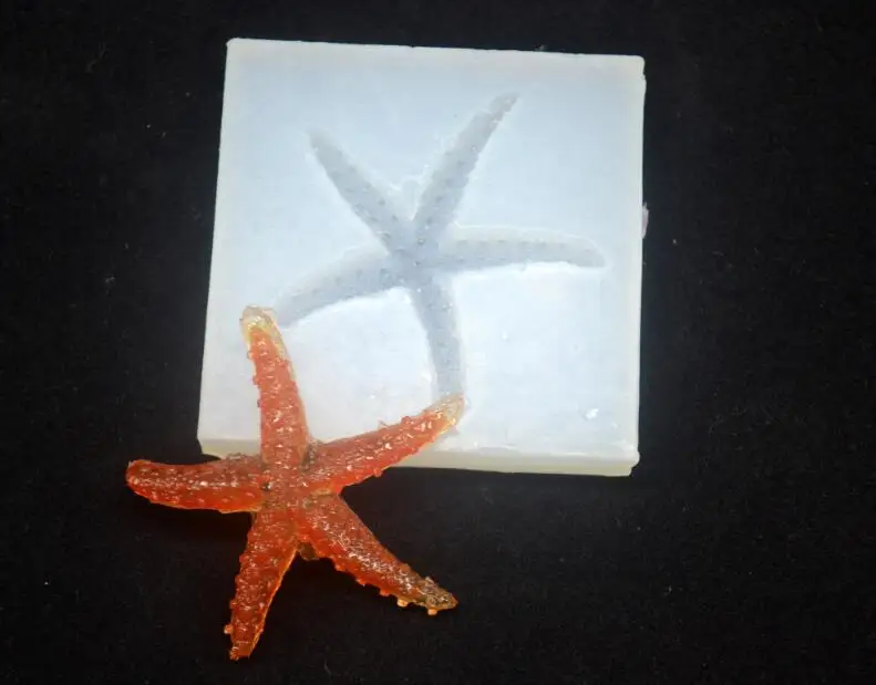 

3D starfish shape Silicone Molds Epoxy Resin Jewelry Pendant Mould Making Craft Mold Tools Handcraft Accessories finding
