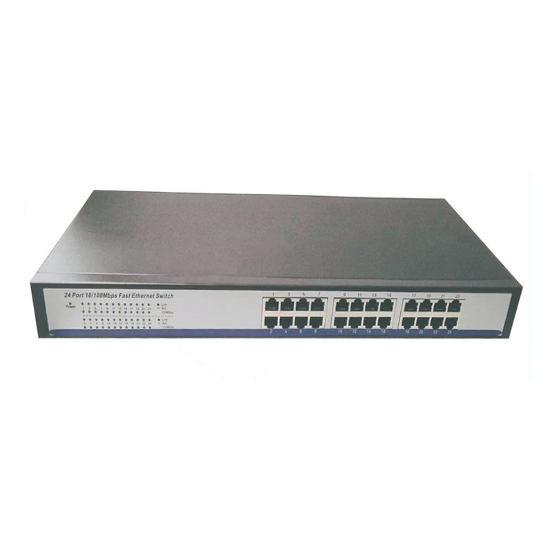 

shenzhen manufacturer direct sell 24 ports 10/100M Network ethernet Switch with 19" Steel Case network switches 24 port