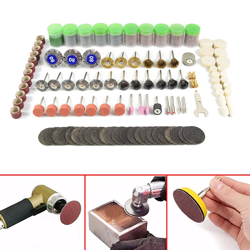 

372Pcs Rotary Tool Accessory Bit Set Suit 1/8" Shank Grinding Polishing For Rotary Machine