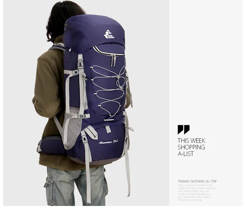 Mochilas de Acampamento Esporte com Capa Xa726wa ao ar Caminhadas Bolsa Chuva Viagem Escalada Montanhismo Livre 75l 15 75l mochilas de acampamento caminhadas saco esporte