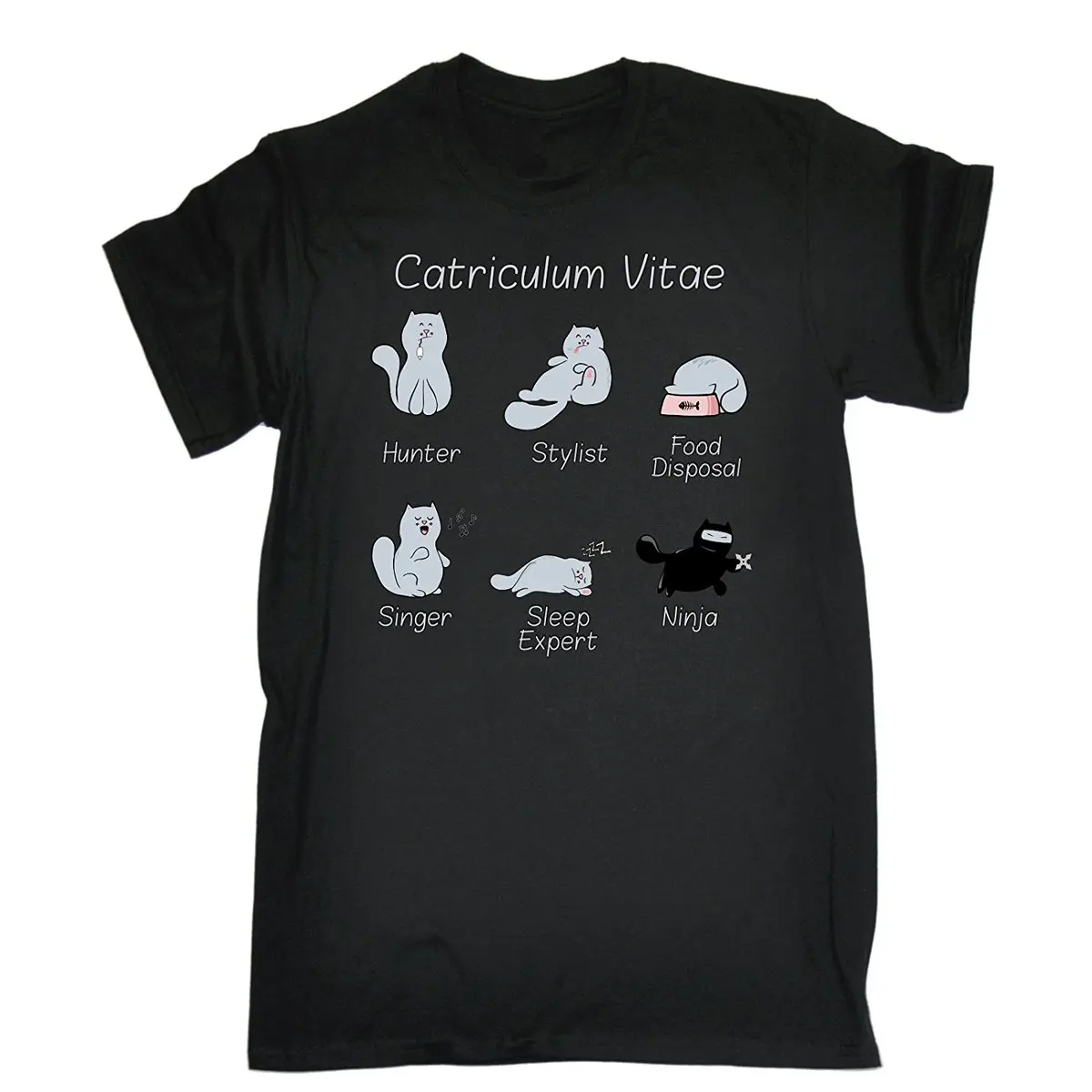 Мужские KittenRICULUM VITAE. .. Футболка свободного кроя с рисунком котенка модные