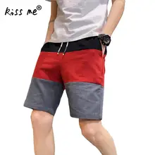 Хлопковые мужские пляжные шорты быстросохнущие шорты для серфинга эластичные шорты с поясом Свободная одежда для пляжа дышащие пляжные спортивные шорты в стиле пэчворк