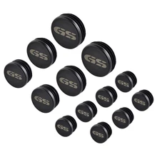 Motorcycle Frame Hole Cover Caps Plugs Decor Set