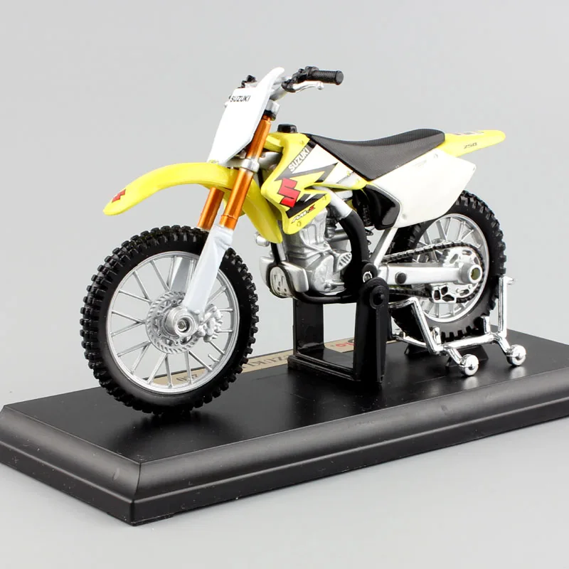 Масштаб 1:18 детский мини мотоцикл SUZUKI RM250 RMZ250 металлическая модель Мотоцикл Кросс