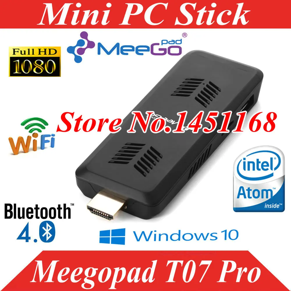 Mini PC stick Meegopad T07 Pro Official Licensed Windows10 Intel Quad