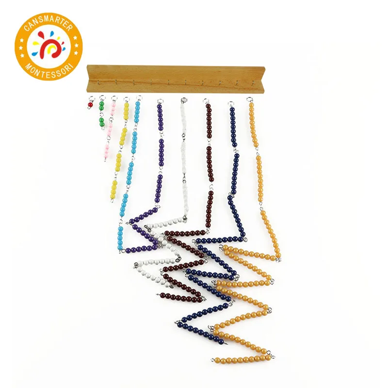 

Montessori Materials Math Toys Short Bead Chain Number Practice Teaching Toy Preschool Color Bead Chains
