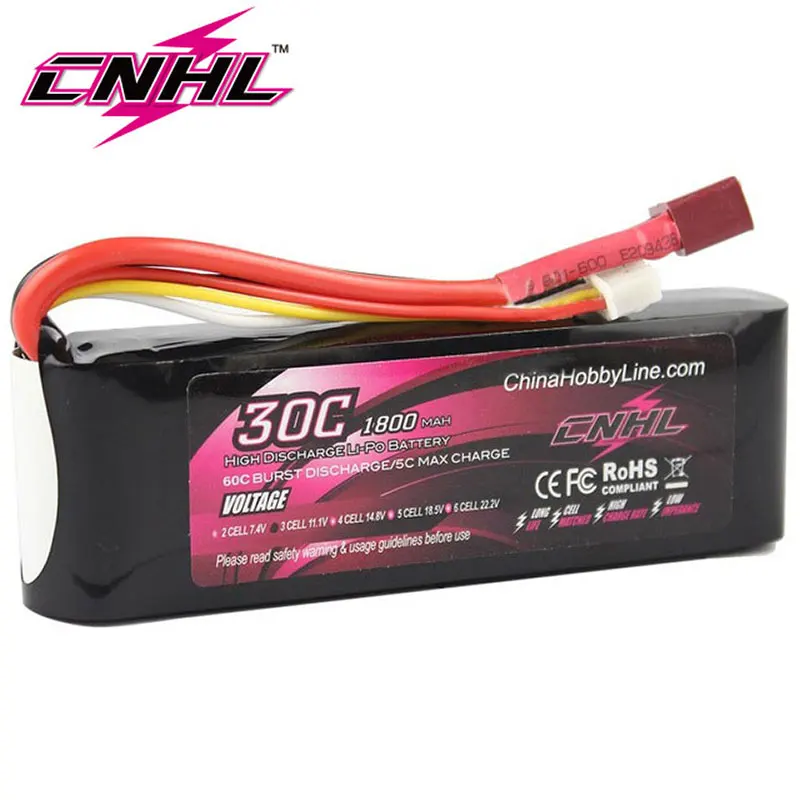 

CNHL 1800mAh 3S 11.1V 30C Lipo Battery