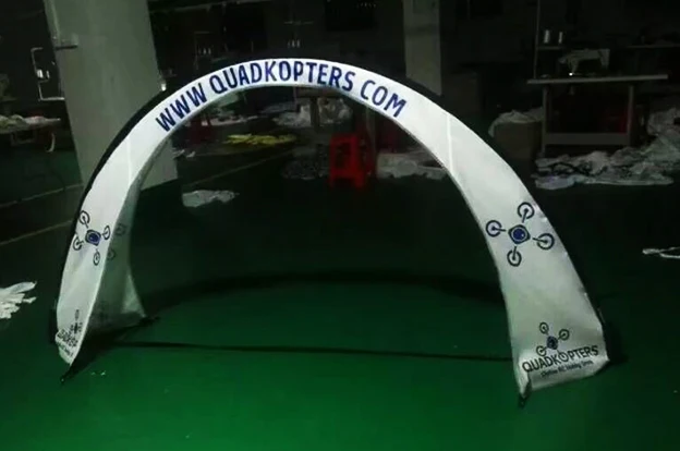 

New advertising outdoor race arch gate flag half round shape Sports display logo printed flag banner-Size 4m width, 2.5m high,