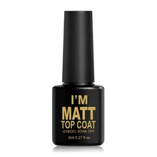 Матовый Гель-лак для ногтей 8 мл матовый верхний слой замачиваемый УФ светодиодный Прозрачный Цветной Гель-лак для нейл-арта