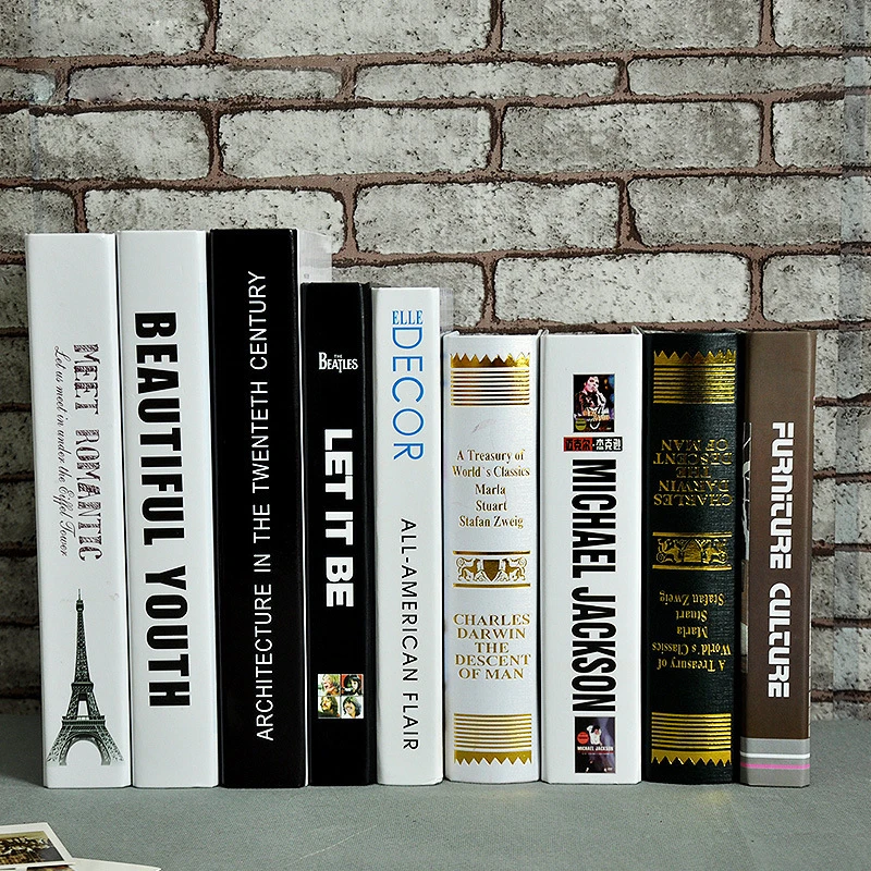

Fashion Paper Fake Book Study Photography Camera Simulation Model Book Box Home Furnishing Props Bookcase Decor Decoration